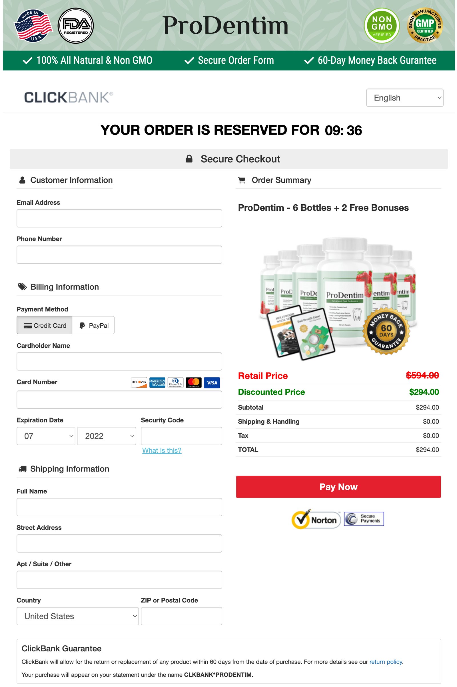 supplement checkout for delievery